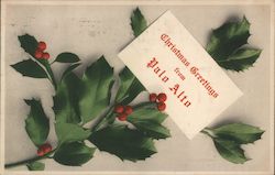 Christmas Greetings from Palo Alto California Postcard Postcard Postcard