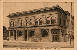 Farmers' and Merchants' Bank Mountain View, CA Postcard Postcard Postcard