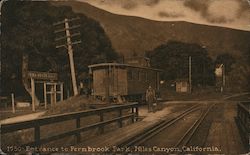 Entrance to Fernbrook Park Postcard