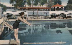 Miss Nellie Schmidt, Champion Girl Swimmer Postcard