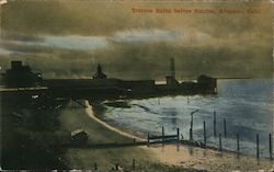 Terrace Baths before Sunrise Alameda, CA Postcard Postcard Postcard