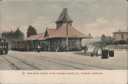 Park Street Station of the Southern Pacific Co. Alameda, CA Postcard Postcard Postcard