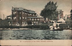 A sanitarium on bay shore Postcard