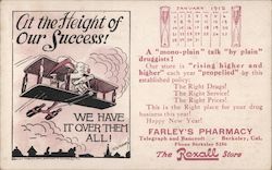 Farley's Pharmacy Telegraph and Bancroft. The Rexall Store Rexall Postcard