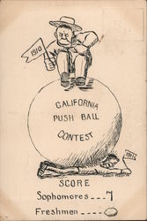 University of California Push Ball Contest Berkeley, CA Robert Phelps Postcard Postcard Postcard