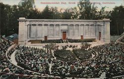 Commencement Day, Greek Theatre Berkeley, CA Postcard Postcard Postcard