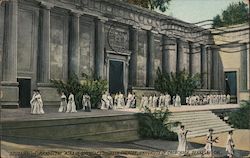 Student Thespians Scene "Ajax of Sophocles" Greek Theatre, University of California Postcard