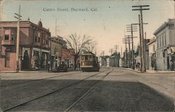Looking Along Castro Street Hayward, CA Postcard Postcard Postcard