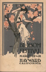 Rare Blossom Festival Hayward, CA Postcard Postcard Postcard