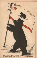 Log Cabin Bakery, Admission Day 1909 Postcard