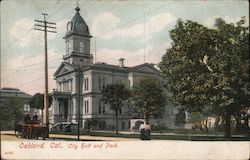 City Hall and Park Postcard