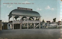 Automobile Race Track, Idora Park Postcard