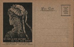 We Both Eat At Ole's Postcard