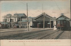 The Pier Terminal of the Key Route Oakland, CA Postcard Postcard Postcard