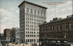 Union Savings Bank Building Postcard