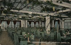 Tea Room Adjoining Roof Garden, H.C. Capwell Co. Postcard
