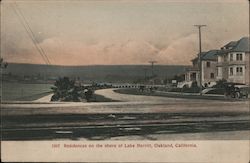 Residences on the shore of Lake Merritt Postcard