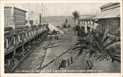 H.P.Capwell Co., 400 Ft. Roof Garden Showing Berkeley Hills Postcard