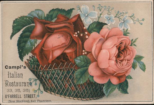 Campi's Italian Restaurant San Francisco California