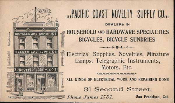Pacific Coast Novelty Supply Co. San Francisco California