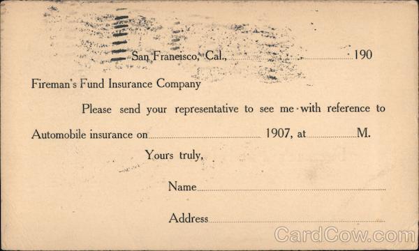Fireman's Fund Insurance Company San Francisco California