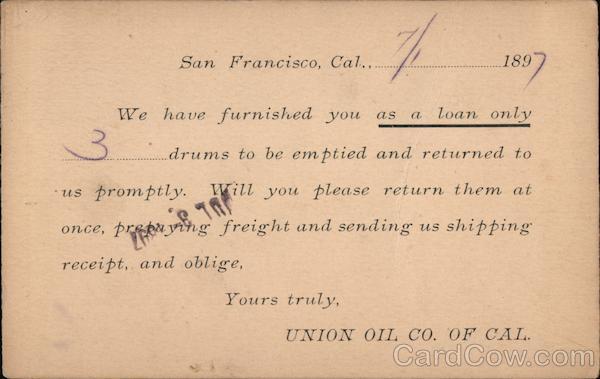 Union Oil Co. of Cal. San Francisco California
