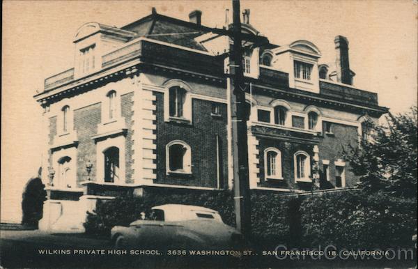 Wilkins Private High School, 3636 Washington St. San Francisco California