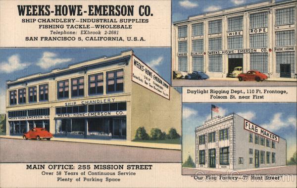 Weeks - Howe - Emerson CO. San Francisco California