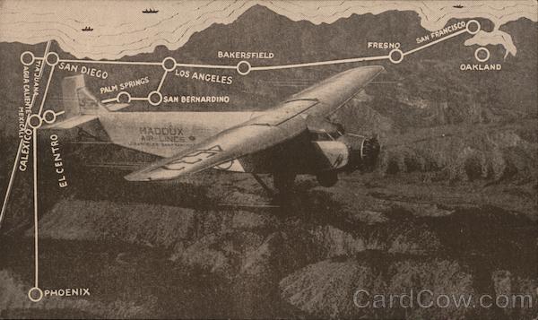 Maddux Air Lines Advertising