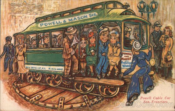 Powell Cable Car Turnaround San Francisco California