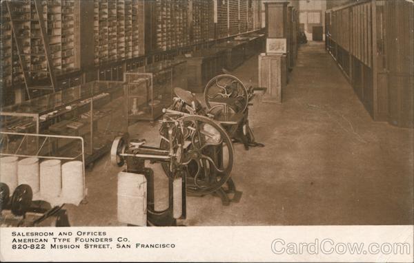 Salesroom and Offices American Type Founders Co. 820-822 Mission Street San Francisco California