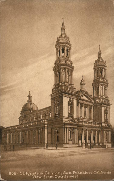 St. Ignatius Church, view from Southwest San Francisco California