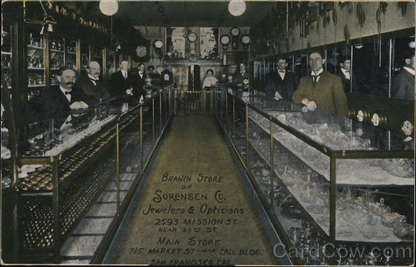 Branch Store Sorensen Co. Jewelers & Opticians San Francisco California