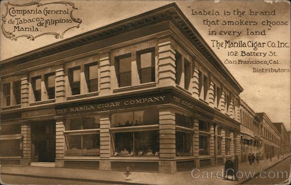 Compania General de Tabacos San Francisco California