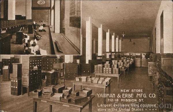 Yawman & Erbe Manufacturing Company San Francisco California