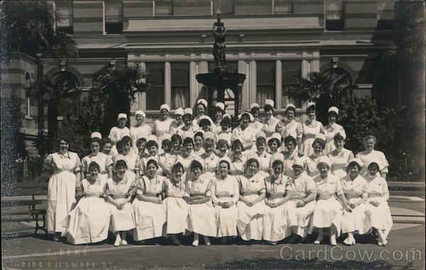 Nurses in Front of a Hospital San Francisco California