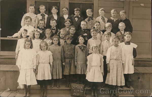 1910 Starr King Elementary Autism School Class Photo San Francisco California