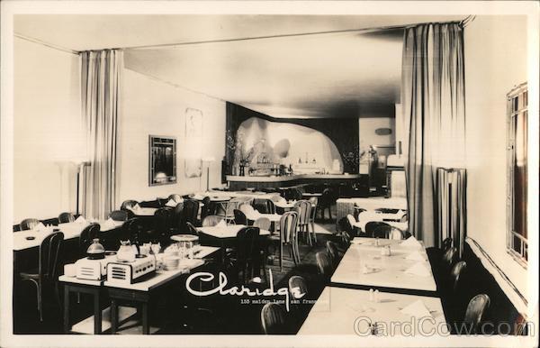 Frank Lloyd Wright Designed Claridge Restaurant, 153 Maiden Lane San Francisco California
