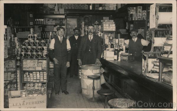 Men in a General Store O' Farrell Street? San Francisco California