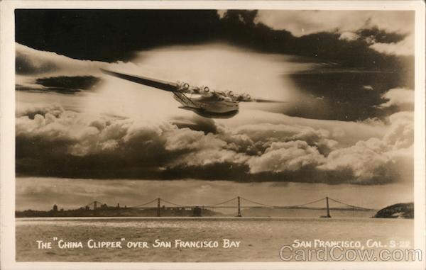 The China Clipper Over San Francisco Bay California