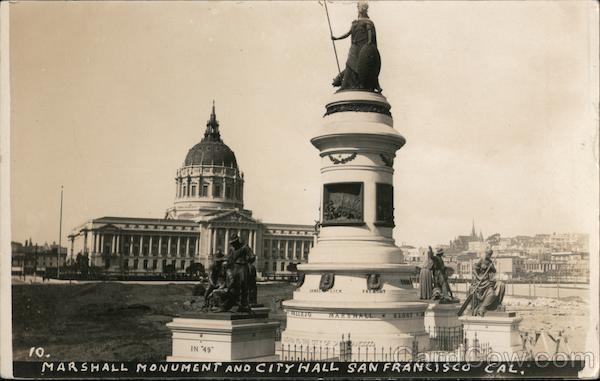 Marshall Monument,City Hall San Francisco California