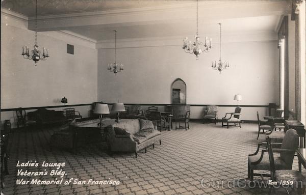 Ladie's Lounge Veteran's Bldg. War Memorial of San Francisco California