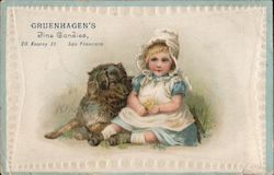 Gruenhagen's Fine Candies, 20 Kearny St. San Francisco, CA Trade Card Trade Card Trade Card