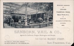 Sanborn, Vail & Company San Francisco, CA Trade Card Trade Card Trade Card
