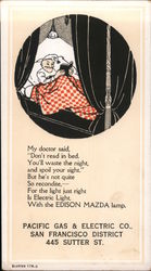 Pacific Gas & Electric Co. San Francisco District 445 Sutter St. California Trade Card Trade Card Trade Card