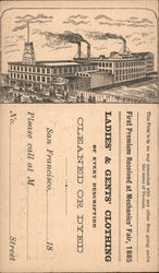 The F. Thomas Parisian Dying and Cleaning Works Postcard