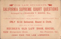 California Supreme Court Questions Postcard