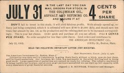 The Columbian Oil, Asphalt and Refining Co. Postcard