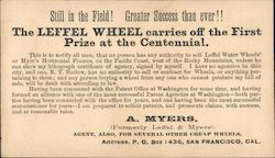 The Leffel Wheel, A. Myers Postcard