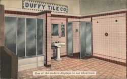 Duffy Tile Co, One of the Modern Displays in our Showroom Postcard